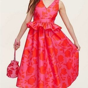 Kate Spade x Target midi peplum dress size 10